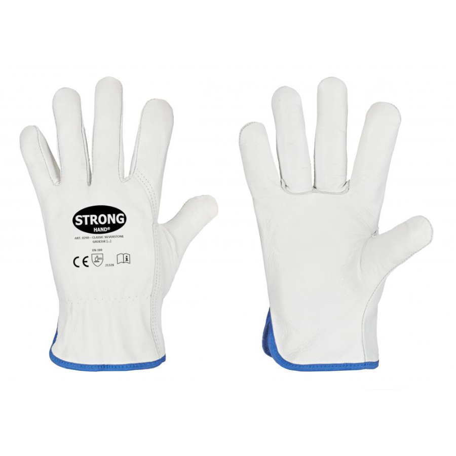 Silverstone Handschuhe, Rind-Nappa-Leder, natur - Stronghand