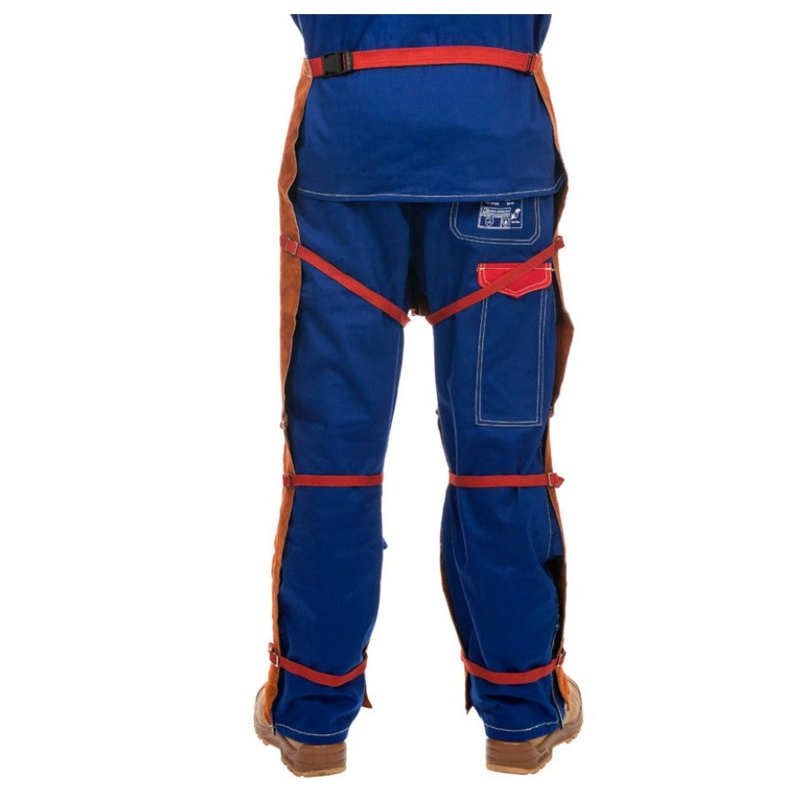 Weldas Lava Brown Schweißer-Bundhose aus Rindleder 44-7440 - PrimeWelding