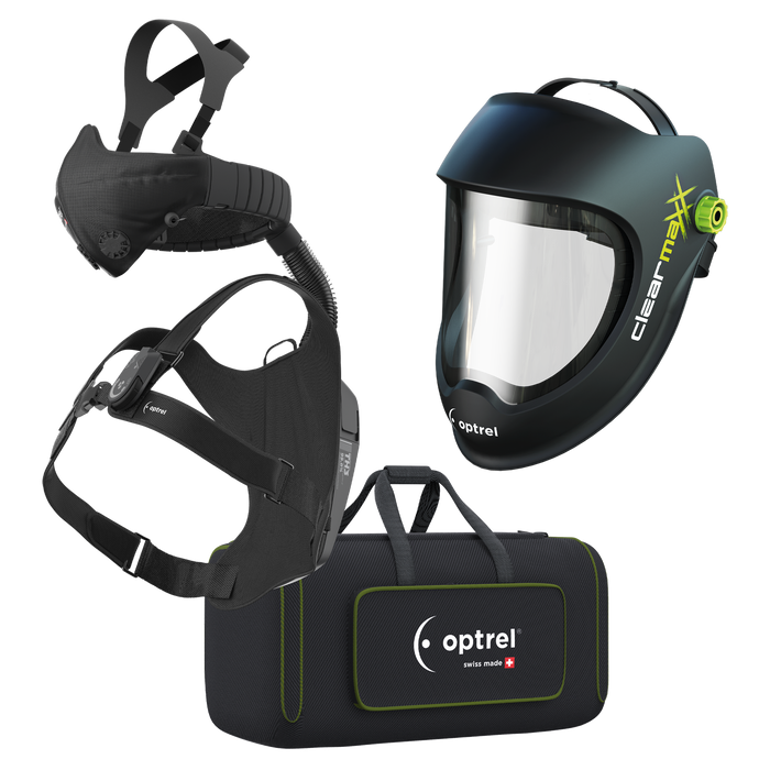 Optrel Schleifhelm Optrel Clearmaxx + Swiss Air Frischlufteinheit