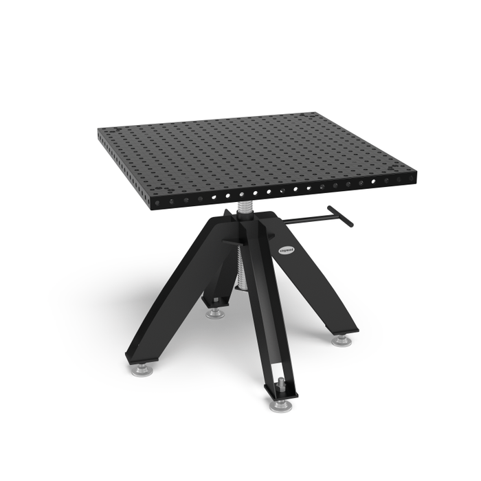 Siegmund Drehtisch höhenverstellbar Stationär inkl. Basic Tischoberteil 1000x1000x50 System 16