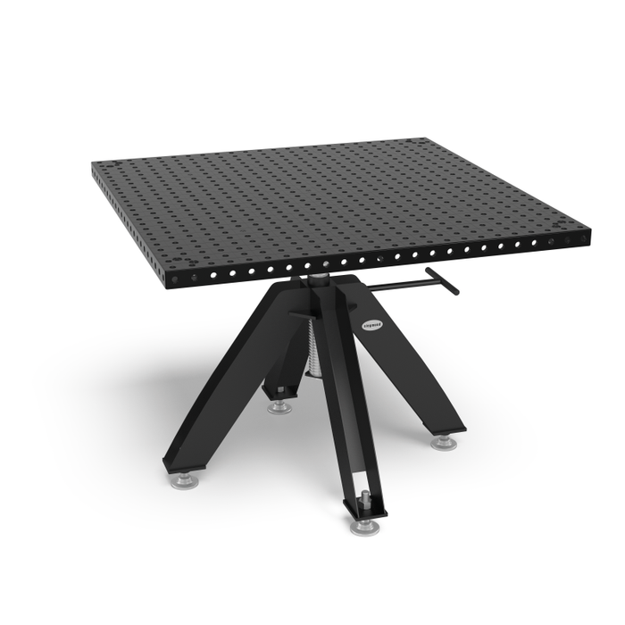 Siegmund Drehtisch höhenverstellbar Stationär inkl. Basic Tischoberteil 1200x1200x50 System 16