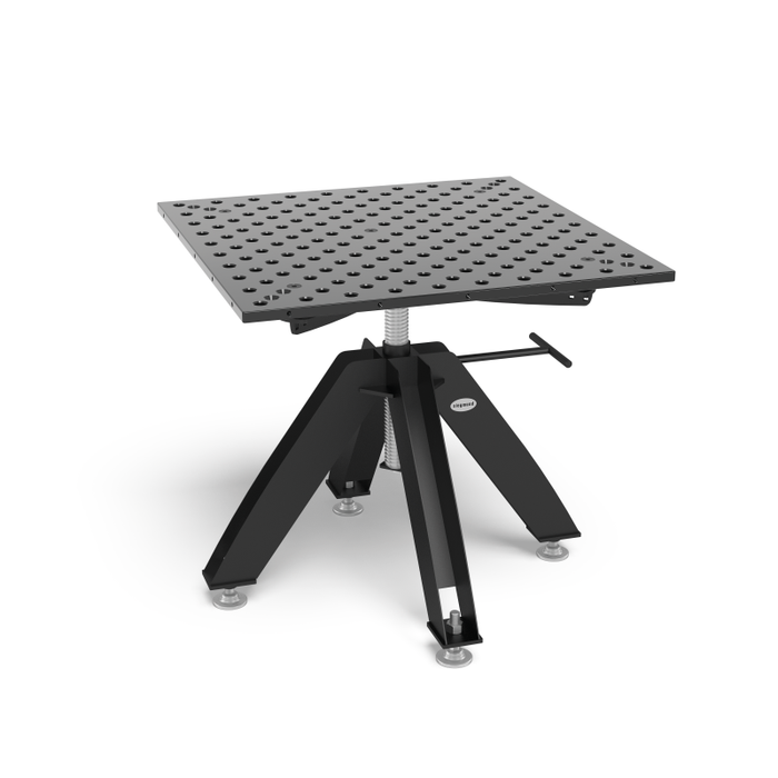 Siegmund Drehtisch höhenverstellbar Stationär inkl. Basic Tischoberteil Werkzeugstahl X8.7 1000x1000x25 System 28