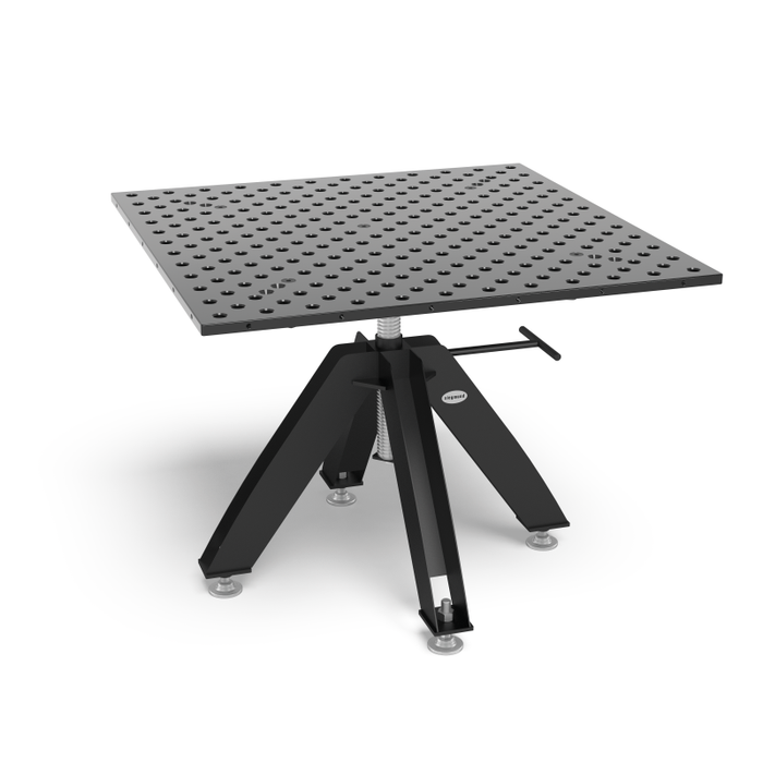 Siegmund Drehtisch höhenverstellbar Stationär inkl. Basic Tischoberteil Werkzeugstahl X8.7 1200x1200x25 System 28