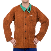 Weldas Schweißerjacke 44-7300 Lava Brown Rindspaltleder - PrimeWelding