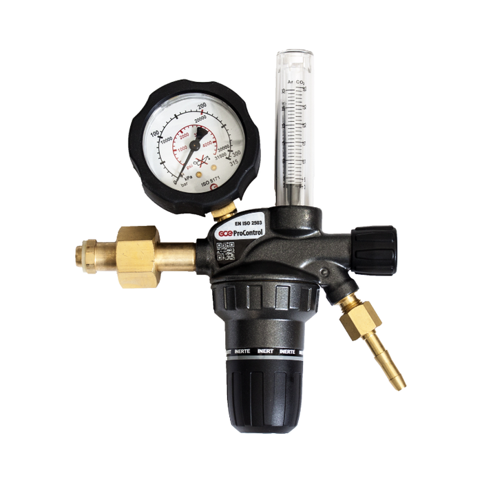 Druckminderer-Argon/CO2 Mischgas GCE ProControl 200 bar - 30 l/min mit Flowmeter PC0780843