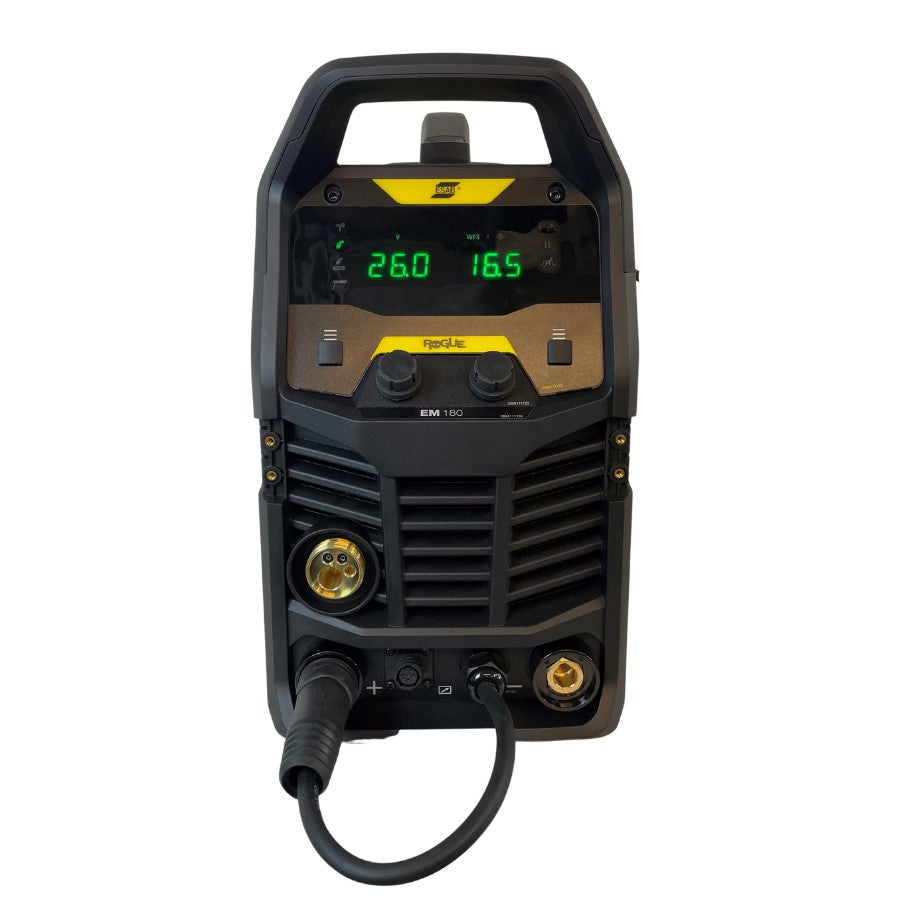 Schweissgerät ESAB Rogue EM 180 mit Brenner und Zubehör - PrimeWelding