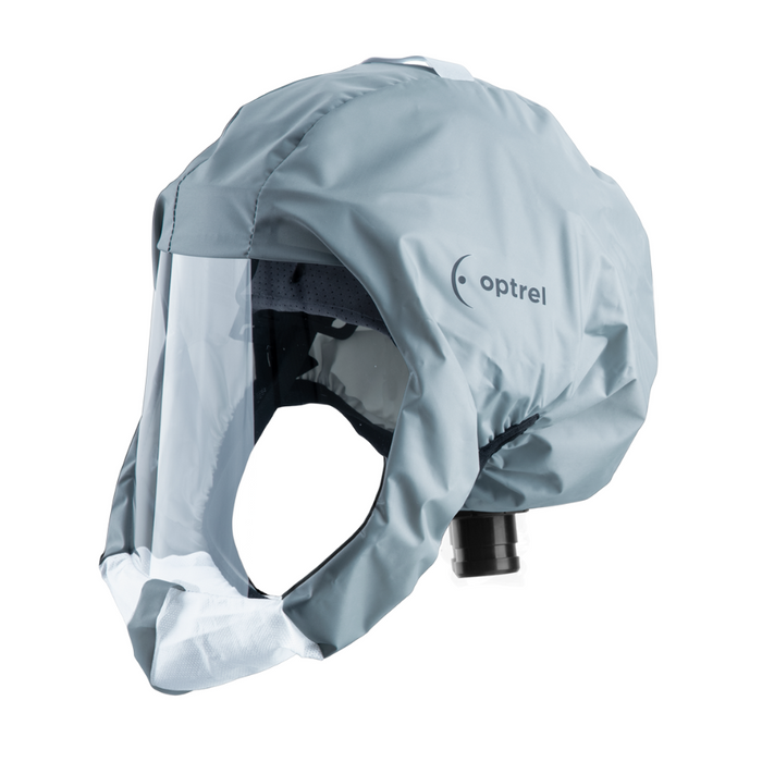 Schutzhaube Optrel Softhood kurz grau - PrimeWelding