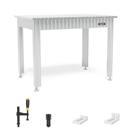 Siegmund Werkbank mit Alu Tischprofilen 1200x800 inkl. Zubehör System 16 - PrimeWelding