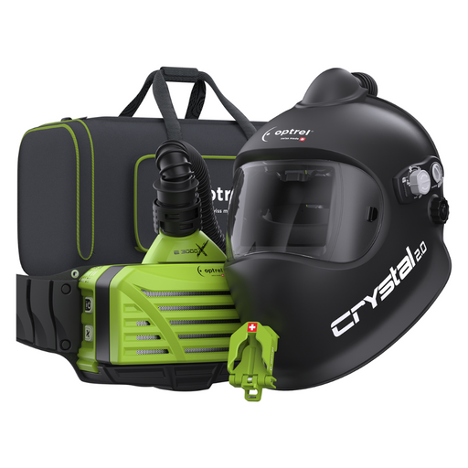 Optrel Crystal 2.0 schwarz PAPR + e3000x Frischlufteinheit - PrimeWelding