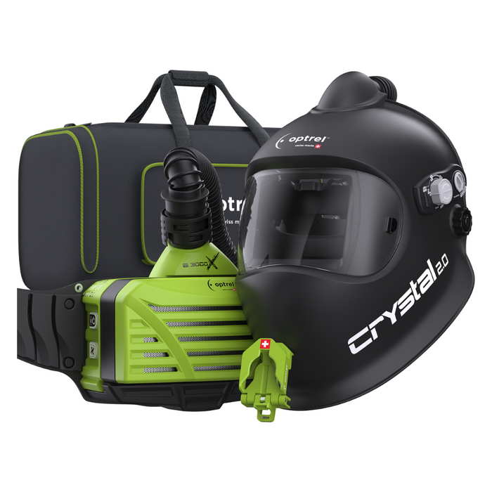 Optrel Crystal 2.0 schwarz PAPR + e3000x Frischlufteinheit - PrimeWelding