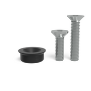 Set Spannbuchse mit Senkkopf für M6-Gewinde brüniert System 16 - PrimeWelding