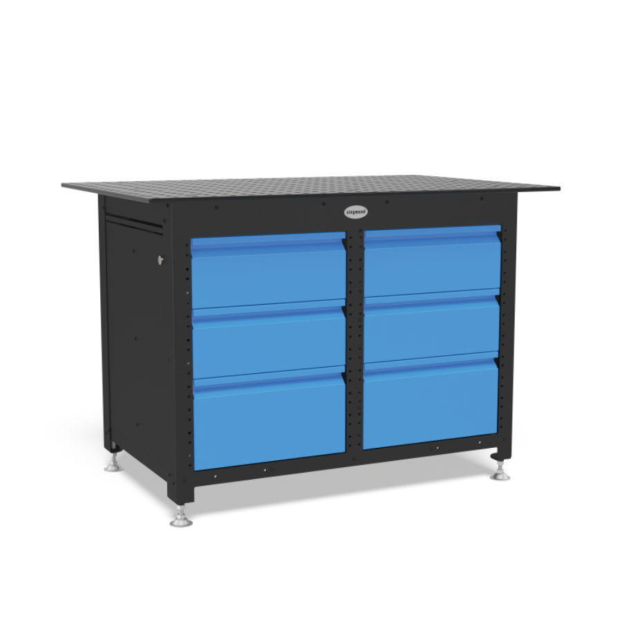 Siegmund Workstation 1208 geschlossen inkl. 6 Schubladen System 16 - PrimeWelding
