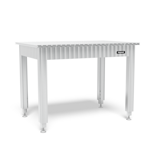 Siegmund Werkbank höhenverstellbar mit Alu Tischprofilen 1200x800 System 16 - PrimeWelding