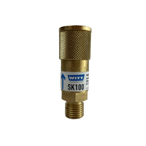 Schlauchkupplung SK100-2 für Sauerstoff G 1/4 Zoll RH AGS - PrimeWelding