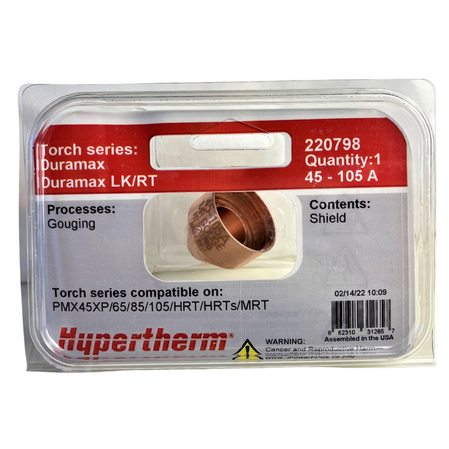 10 Stück Schilde 220798 – Passend Für PMX 45XP/65/85/105 Plasmaschneider, Ersatz-Verbrauchsmaterial