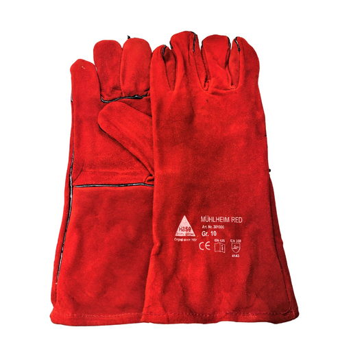 Schweisserhandschuh Mühlheim-Red Hase-Safety zum MAG-Schweissen und E-Handschweissen - PrimeWelding